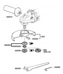 Bosch 0 601 347 103 Gws 7-115 Angle Grinder 230 V / Eu Spare Parts